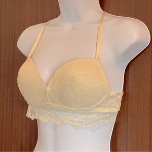 Trillium Cream Lace Trim Contour Bra